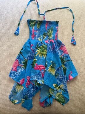 KMA Kids NWT Flamingo Tropical Dress 6/7